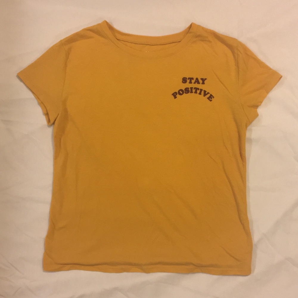 Sunflower yellow “Stay positive” Shirt